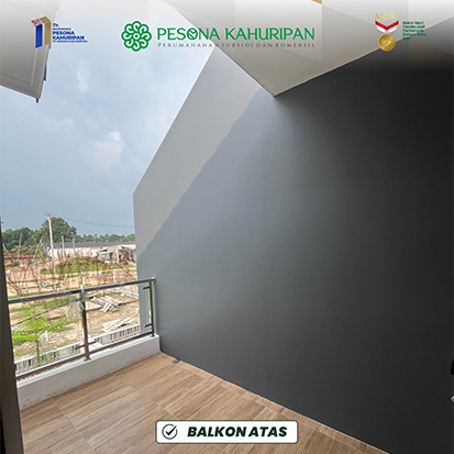 Balkon atas rumah komersil 70x90 pesona kahuripan 11