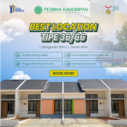 tampak depan rumah komersil 36 pesona kahuripan 11