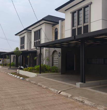 tampak samping perumahan komersil 120x120 pesona kahuripan 11